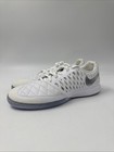 Nike Lunargato Ii Indoor Soccer Cleats White Chrome 580456-105 Men   s Size 10 5