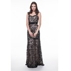 Women s Embroidery Black Formal Long Evening Gown Prom Dress