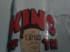 King Of The Hill Promo Beer Bar Glass Mug Hank Fox 1998 Vintage Authorized Koth
