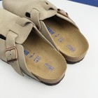 Birkenstock Boston Soft Footbed Suede Taupe Shoes Narrow wide Size Eu37-45