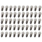 Meetus Pack Of 50 E10 2 5v 0 3a Dc Warm White Miniature Screw Base Bulb Light   