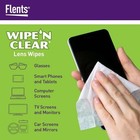 Flents Wipe n Lens Wipes  Clear  75 Count   3 Boxes