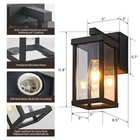 Porch Light With Gfci Outlet Dusk To Dawn Wall Lamp Outdoor Black