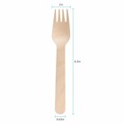 Pantry Value  300 Combo Pack  Compostable Wooden Cutlery 300 Count  Beige