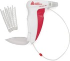 Buttoneer Button Fastening System - New And Improved  - Attaches Red  White 