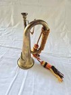 Solid Brass And Copper Blowing Bugle   Us Military Signal Horn Cavalry Horn