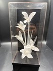 Vintage 1980   s Fiber Optic Color Changing Flower Lamp Light Music Box Retro Vibe