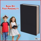 Easy Apply Stretchable Book Cover 1 Pack Black  Jumbo Jacket Fits Most Hardco   