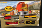 Bachmann Ho Scale  santa Fe Flyer  Electric Train Set   00647- Tested  See Video