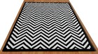 New Chevron Black White Modern Handmade Hand-tufted 100  Wool Area Carpets 