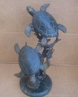 Spi Sea Turtles Sculpture Bronze Gallery San Francisco Marble Base