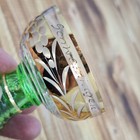 Vintage Miniature German Ribbed Hollow Stem Tasting Wine Goblet