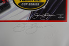 Nascar Sam Bass Signed Le Coca Cola 600 Lowes Speedway Victory Circle Lithograph