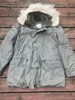 Vintage 80s Us Military Issue Type N-3b Extreme Cold Weather Green Parka Size M