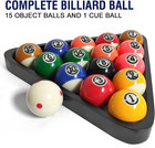 2-1 4  Pool Balls Billiard Set - 16 Resin Balls  Regulation Size   Weight  Compl