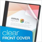 Oxford Clear Front Report Covers  Resume Cover  Presentation Cover  Black