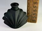Antique Art Deco Satin Matte Black 1930s Perfume Vanity Bottle Original Vintage