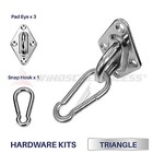 Sun Shade Sail Hardware Kit-6 Inches-super Heavy Duty-triangle Sun Shade Sail