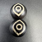 Lot 2 Vintage Indo Himalayan Agate Beads Soleimani Banded Agate Beads
