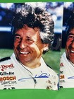 Mario Andretti Signed Autographed Auto Racing 8x10 Photo Indy 500 Hof Lot Of 2