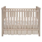 Lambs   Ivy Signature Creamy Ivory Cotton linen Baby Crib Skirt   Dust Ruffle