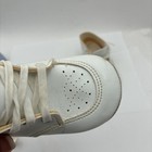 Vintage Dyna Kids White Leather High Top Baby Shoes Size 4 5 Inches Long Lace Up