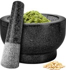 Mortar And Pestle 1 5 Cup 100  Natural Granite Mortar  Black