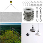 15m Stainless Steel Pvc Coated Cable Rope Kit Heavy Duty Garden Fence Wire - New