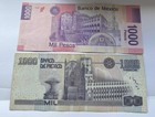 2002  06  El Banco De  Mexico 1000 Pesos Diferente Color  Used Lot 2 Pcs