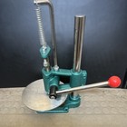Manual Commercial Dough Press Green Metal Plate With Red Handle