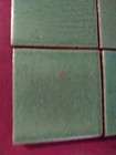 Vtg Mosaic Tile Co     4 25  Sq  Field Tile  5 8  Thick   Very Heavy Lt  Green