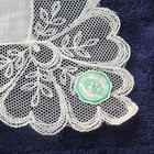 Vintage Desco White Cotton Bridal Hankie Austrian Lace Handkerchief Scalloped 12