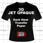 Heat Transfer Paper 3g Jet Opaque   For Inkjet Printer - Dark Fabrics 8 5x11