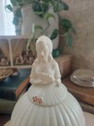 Vintage Southern Belle Victorian Lady Plastic Sewing Caddy