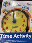 Learning Resources Time Activity Set Educational Kids Toy Telling Time