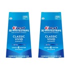 Crest 3d Whitestrips  Classic Vivid  Teeth Whitening Strip Kit Lot Of 2