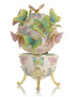Keren Kopal Large Limited Edition Butterfly Egg Trinket Box   Austrian Crystals