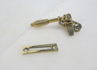 Victorian Brass Sash Window Latch Lock Fastener Catch Old Handle Antique Beehive