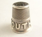 Charles Horner Silver   Hardstone Falmouth Thimble - Chester 1905