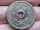 1851 Braided Hair Large Cent Penny  About Good Details  Holed Through Center