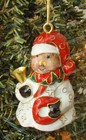 Holiday Penguin Caroler Bell Ornament  4615  Cloisonn  
