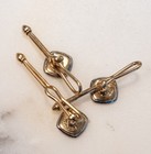 Art Deco  14k Plated Tuxedo Studs  3  Krementz