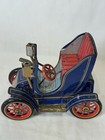 1950   s Modern Toys Tin Litho Lever Action Car Blue Working Works Japan Vintage 