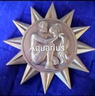 Syroco Astrology Zodiac Aquarius Wall Plaque Vintage Rare Celestial Decor 