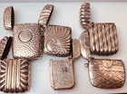 5 English 1 French Sterling Small Vesta Case Match Safe 6 Used Excellent Working