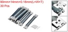 30pcs 90mm Metal Internal Flex Frame Handbag Hinge Clip For Coin Bag Making