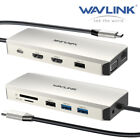 Wavlink Usb C Laptop Docking Station 12-in-1 Hub Triple Display Dual Hdmi Vga Pd