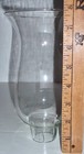 Vintage Clear Glass Hurricane Lamp Shade Candle  Chandelier  7 3 4  X 4 1 2 