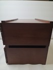 Meeden 10 Drawer Wood Artist Supply Storage Box Walnut Desk Organizer Beechwood