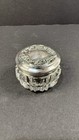 Antique R Wallace   Sons Sterling Silver Cut Crystal Vanity Jar Art Nouveau 1900